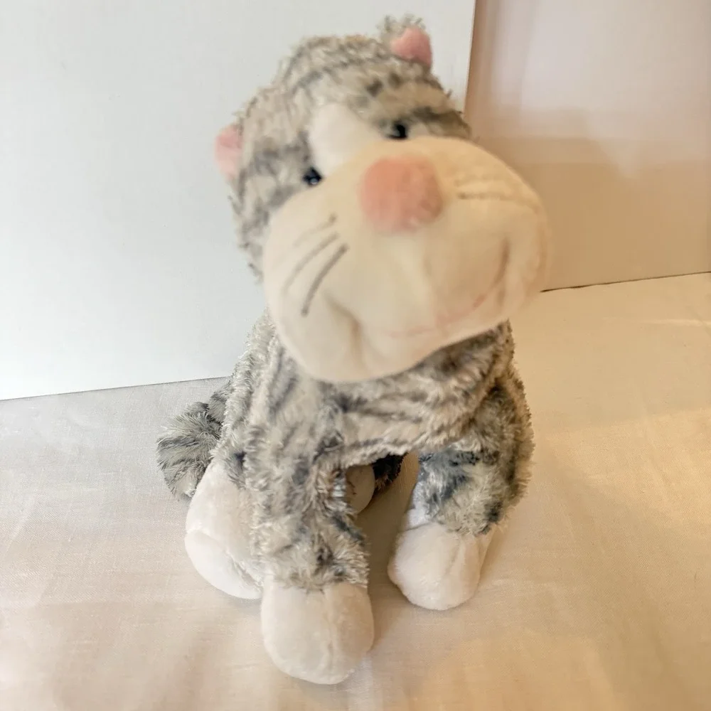 Webkinz Sterling Cheeky Cat HM496 Gray Striped Cat Plush Ganz No Code